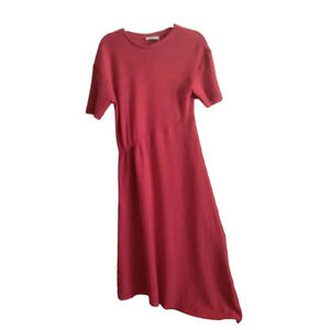 Zara W/B Collection Women's M Red-Wine Dress Cut in a Left Align at the end